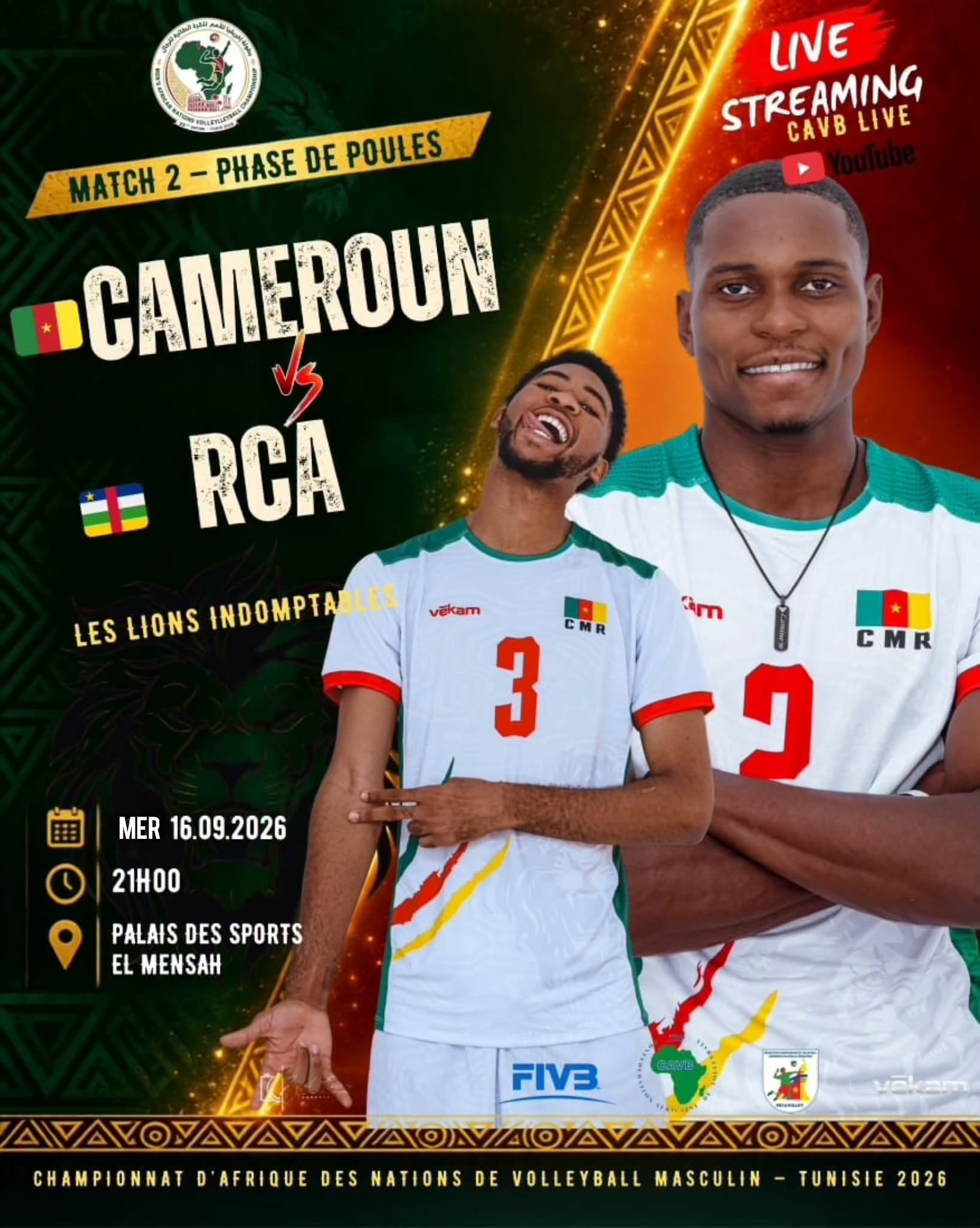 CHAN TUNISIE 2026 : LES LIONS INDOMPTABLES DOMINENT LES FAUVES DE BAS-OUBANGUI — image 11